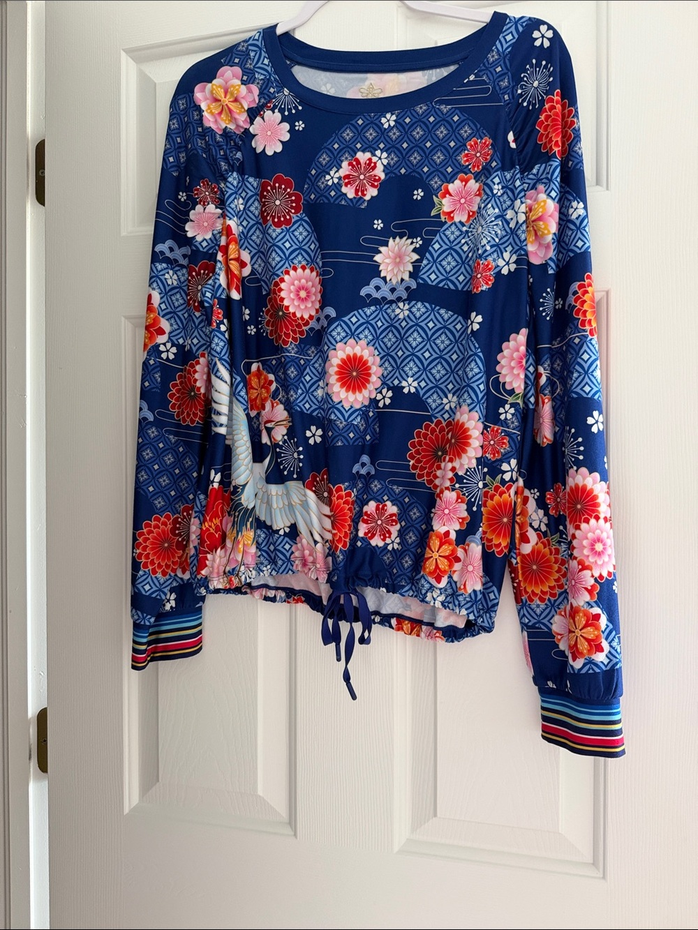 Johnny Was BEE ACTIVE RUCHED RAGLAN SLEEVE PULLOVER